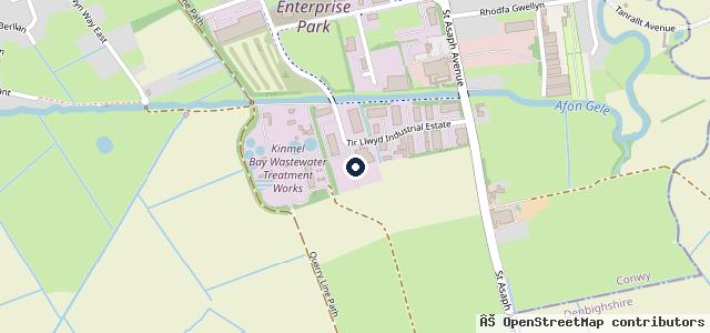 Map showing the location of Dragon Body Repairs Ltd