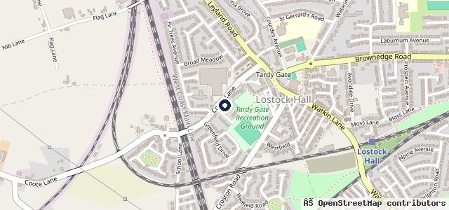 Map showing the location of Todds Motorhomes | Preston