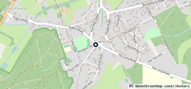 Map showing the location of Rowledge Garage | Farnham