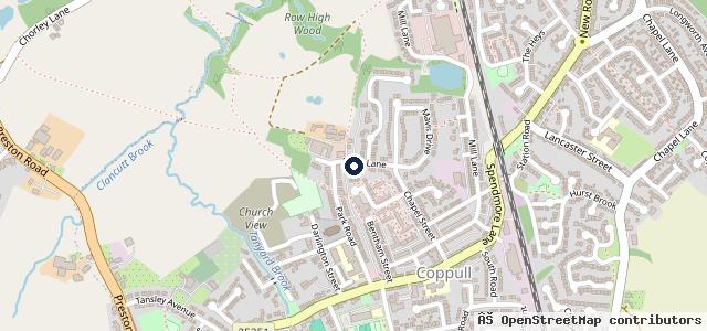 Map showing the location of Coppull Car & Commercial Repair Centre Ltd.