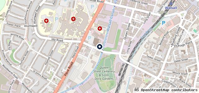 Map showing the location of Kullaz motors | Walsall