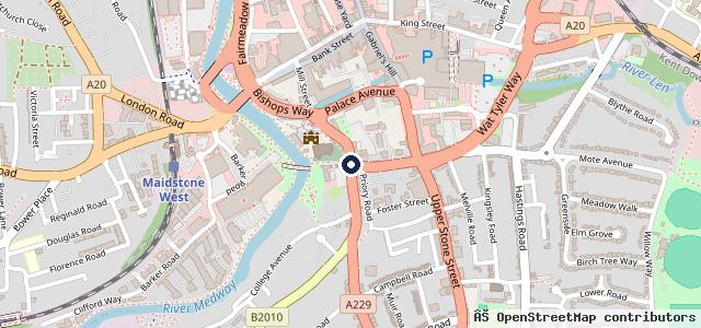 Map showing the location of Maidstone M.O.T & Repair Centre