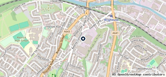Map showing the location of Brighouse Car Repair LTD