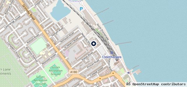 Map showing the location of Cleethorpes Motors Ltd