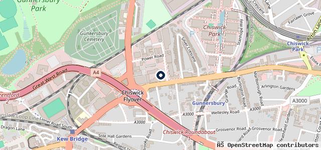 Map showing the location of Chiswick Honda Car & Motorcycle Dealership