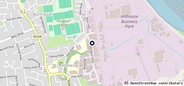 Map showing the location of Burn Naze Motors
