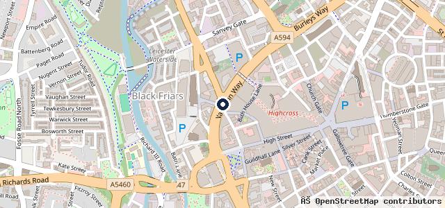 Map showing the location of Dustcap.co.uk