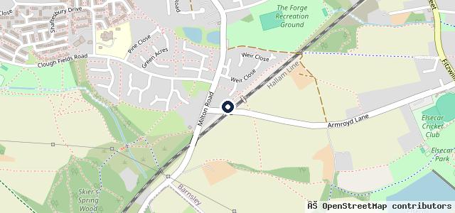 Map showing the location of Lineside Repairs