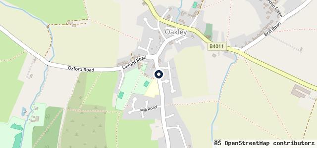 Map showing the location of Oakley Garage