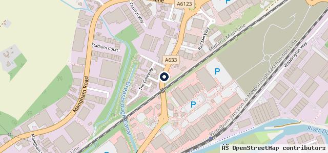 Map showing the location of Rotherham Road