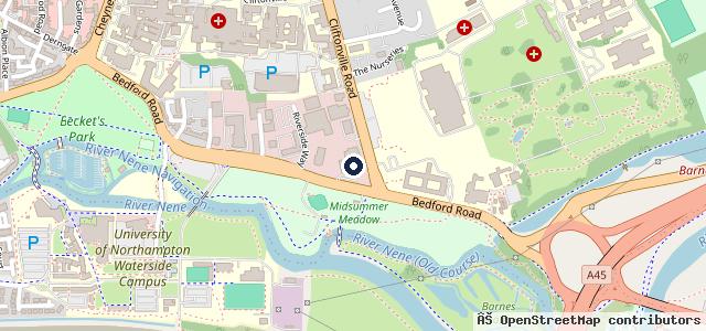 Map showing the location of Wollaston BMW
