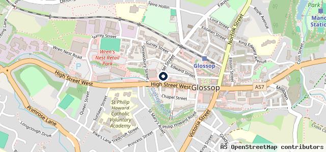 Map showing the location of Fairway Motors