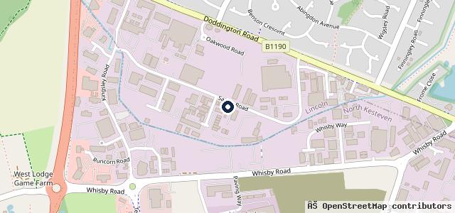 Map showing the location of F T Auto Repairs Lincoln