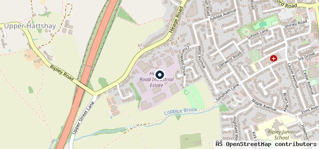Map showing the location of Amber Tyres