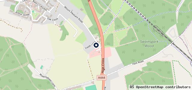 Map showing the location of Brooks Garage (Castle Gresley) Ltd