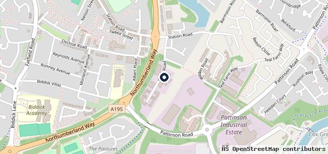 Map showing the location of Washington Accident & Repair Centre