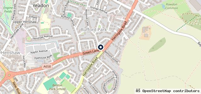 Map showing the location of Aldridge Bros