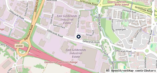 Map showing the location of Lindons Garage
