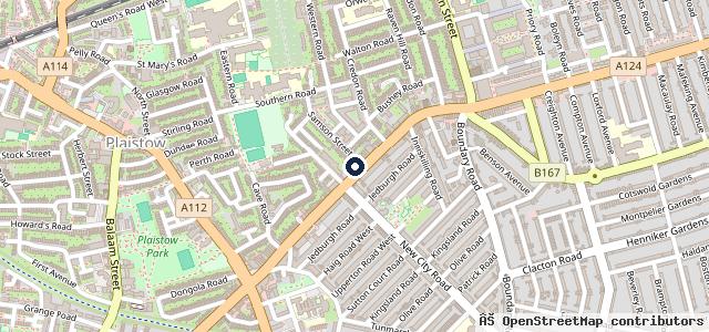 Map showing the location of Allway Car Care