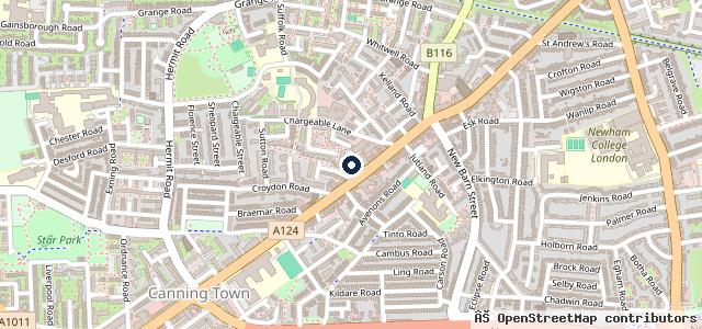 Map showing the location of Abbey mot Centre