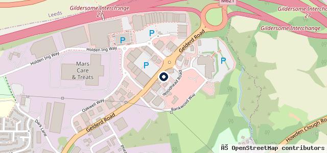 Map showing the location of Moonbeam Jet Wash - Leeds Birstall