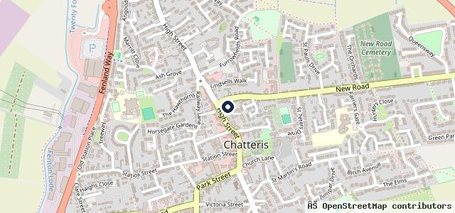 Map showing the location of Chatteris Garage