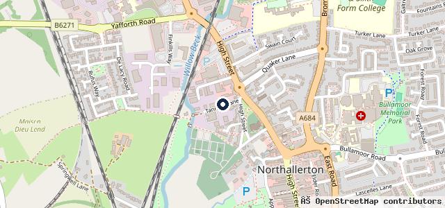Map showing the location of Peugeot Simon Bailes Northallerton