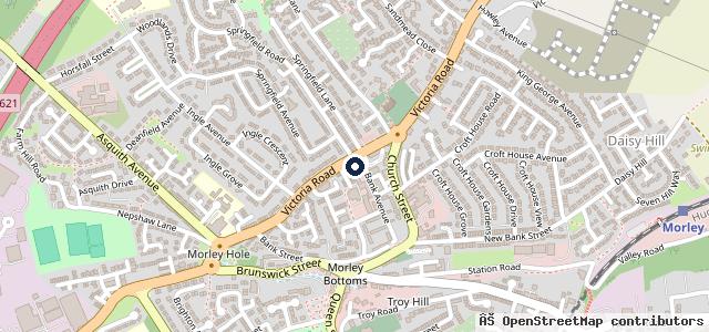 Map showing the location of Suds Car/Van Jet Wash