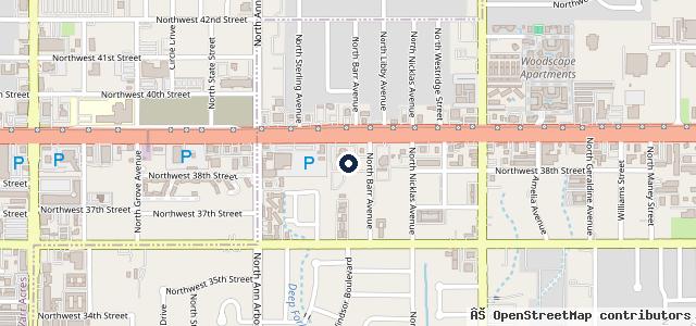 Map showing the location of Oklahoma City Volkswagen