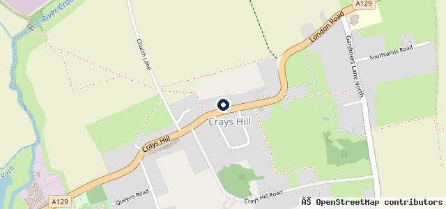 Map showing the location of Greenwells Garage | Maldon
