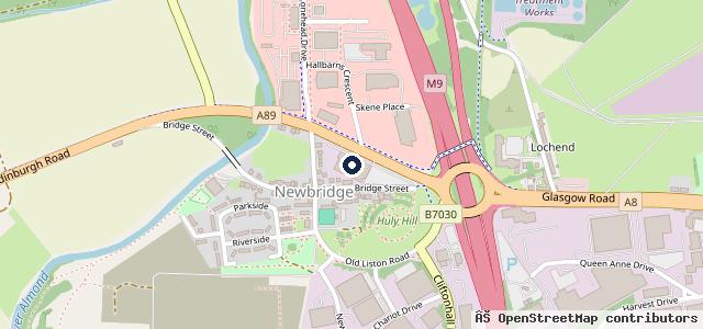 Map showing the location of Mercedes-Benz of Edinburgh