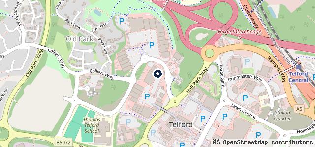 Map showing the location of Halfords Autocentres