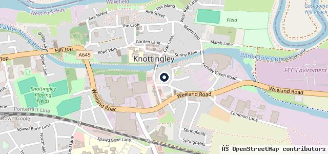 Map showing the location of SN Auto Repair Knottingley