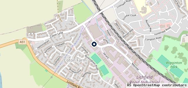 Map showing the location of R K Automotive Ltd