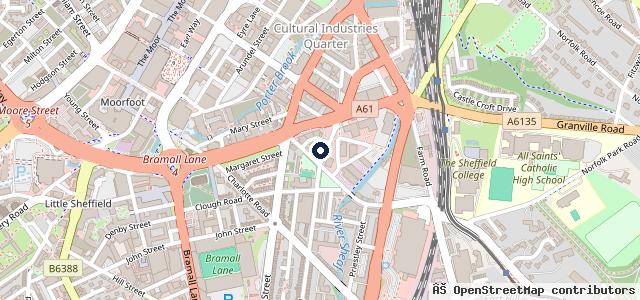 Map showing the location of Graham's Tyres - City Centre