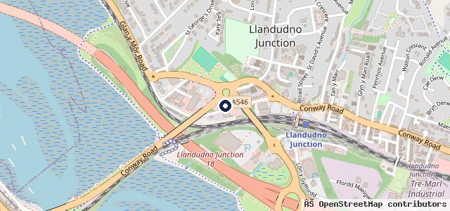 Map showing the location of Conwy Classics