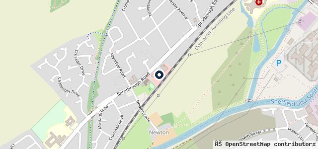 Map showing the location of Simply Motoring - MOT and Service Centre Doncaster