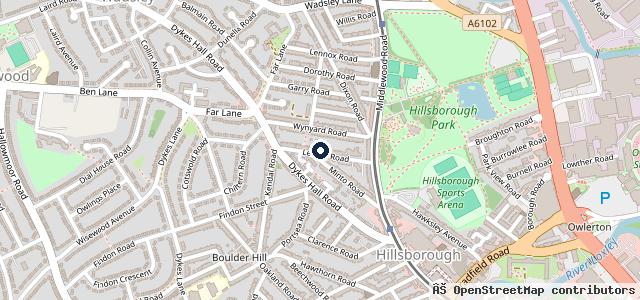 Map showing the location of Leader Road Garage