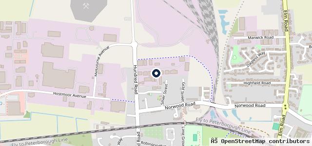 Map showing the location of The Tyre Place