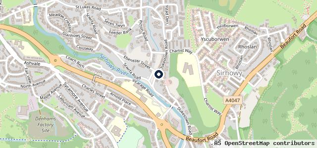 Map showing the location of Astral Garage