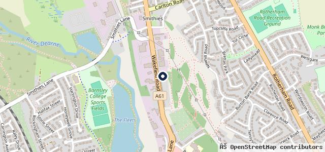 Map showing the location of Barnsley Commercial Sales Ltd