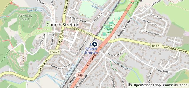 Map showing the location of Longmynd Service Station Limited