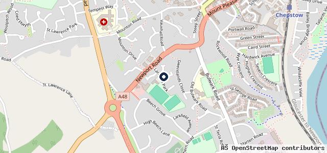 Map showing the location of Farrington's Motor Co.