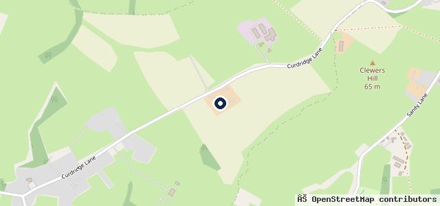 Map showing the location of Curdridge MOT Centre
