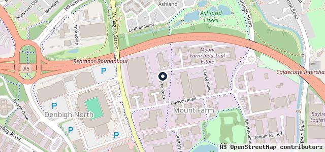 Map showing the location of M &amp; D Autos