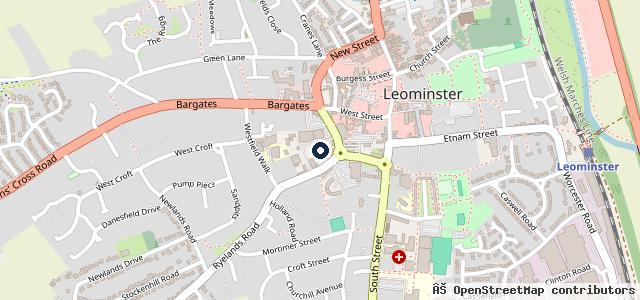 Map showing the location of ATS Euromaster