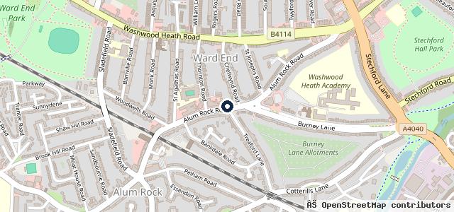 Map showing the location of Service and Repair Birmingham - BMC