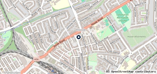 Map showing the location of HiQ Tyres & Autocare Chester