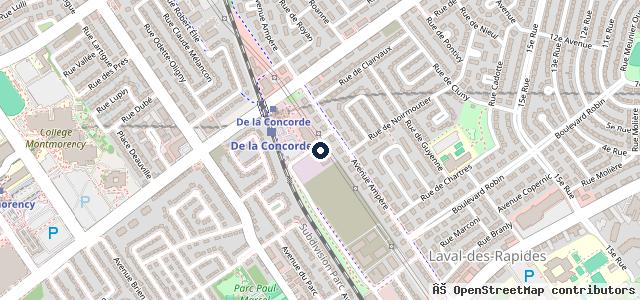 Map showing the location of Centre De Service Plante