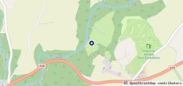 Map showing the location of Doublebois MOT/Garage
